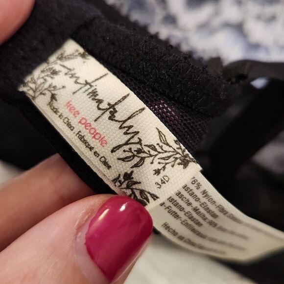 Free People fools gold lace underwire bra size 34D! - Picture 5 of 12